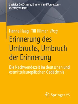 cover image of Erinnerung des Umbruchs, Umbruch der Erinnerung